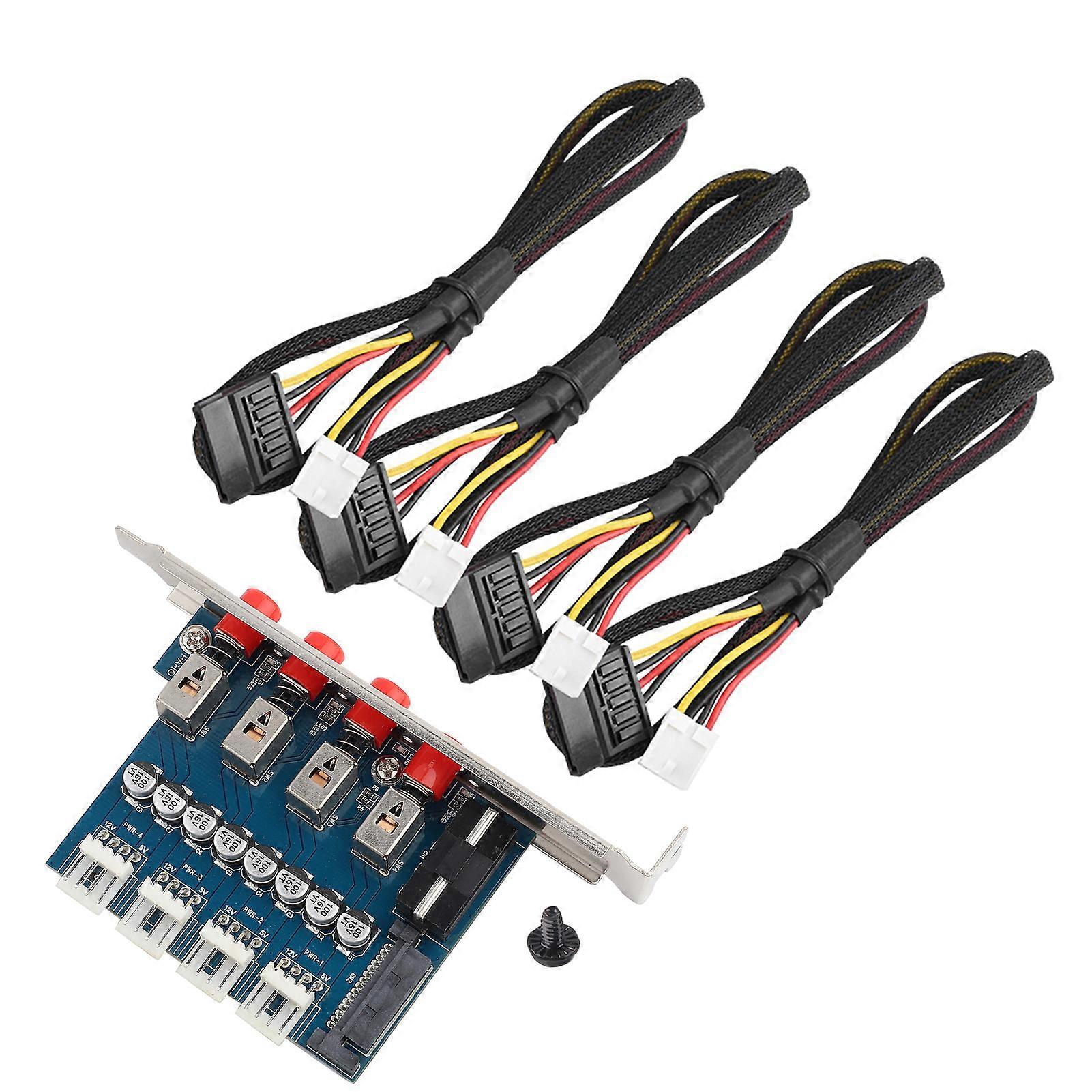 HDD Power Control Switch Hard Drive Selector SATA Drive Switcher For Desktop PC Computer