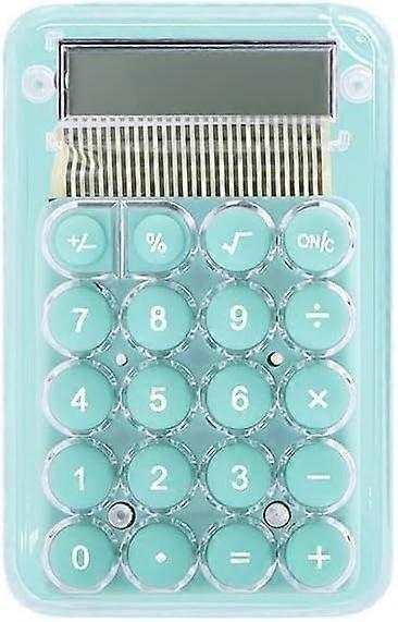 Transparent Calculator Cute Mini Calculator Portable Calculator Standard Calculator for Students (Green)