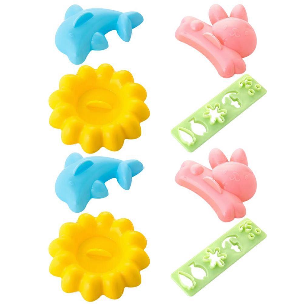 8Pcs DIY Rice Ball Moulds for Home Use Made of PP Assorted Color Easy to Operate