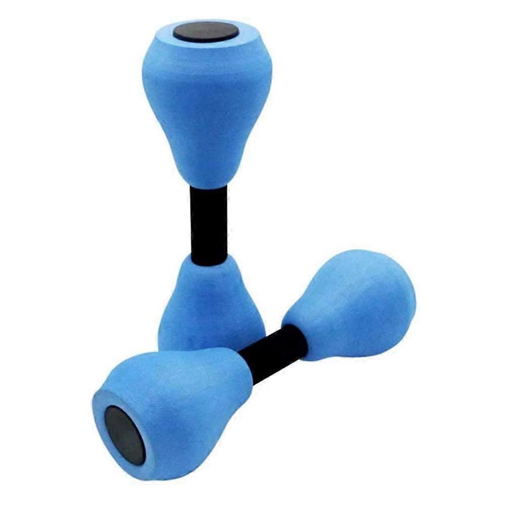Pack of 2 Water Dumbbells, Aqua Fitness Dumbbells, Fitness Training Equipment, EVA Foam Water Dumbbells for Water Aerobics Women (Blue)