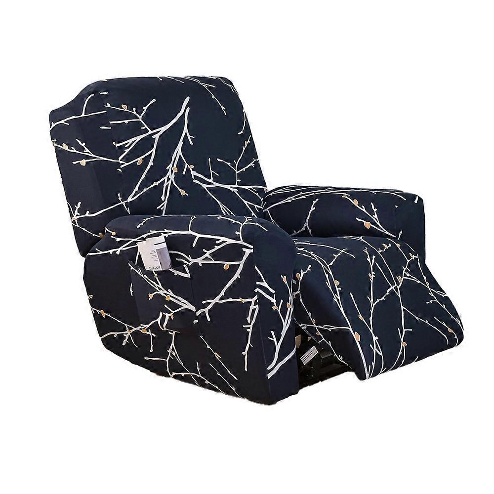 Printed Recliner Slipcover Stretch with Side Pocket Sofa Couch Cover