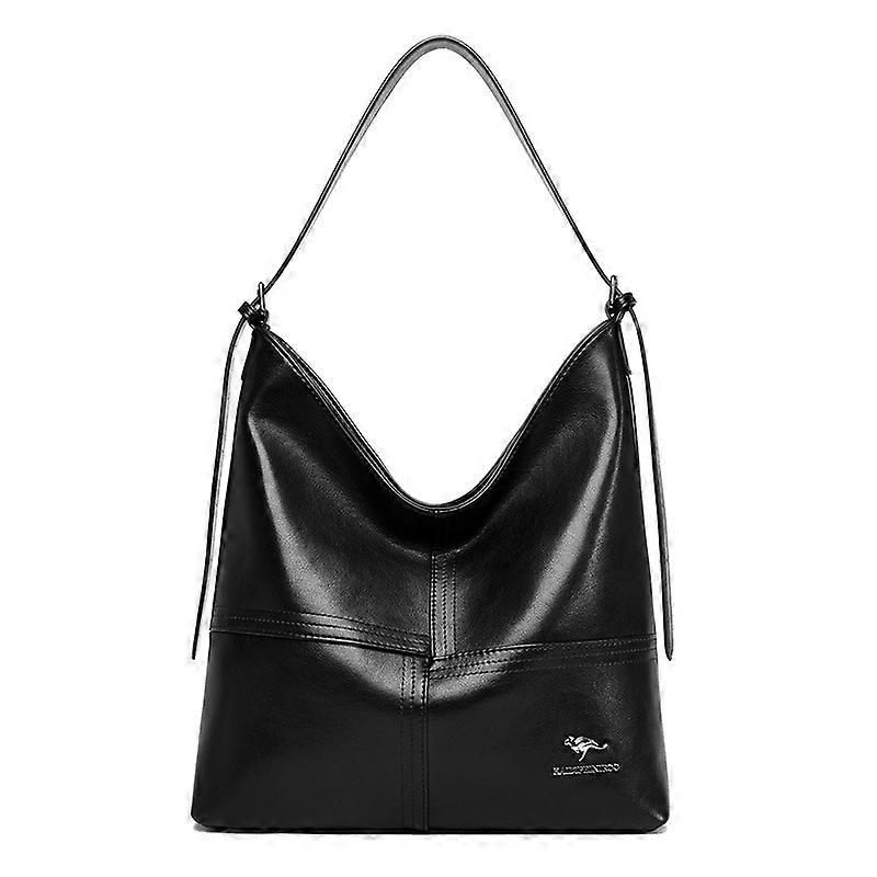 Ladies' bucket bag, practical storage, fashionable style with PU material splicing