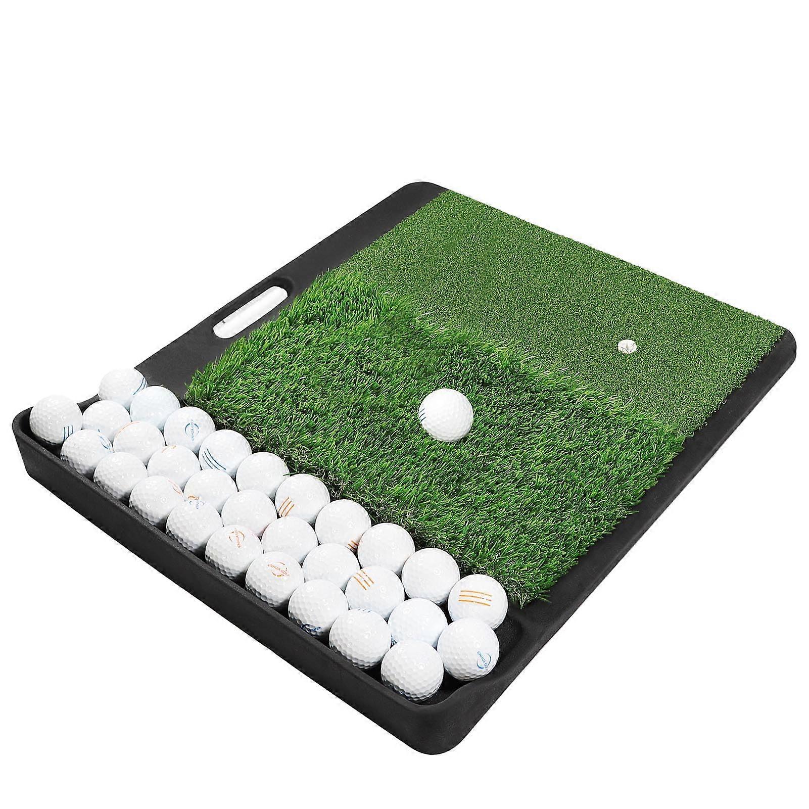 Premium Turf Indoor/Outdoor Golf Mat with Ball Trays, Training Mat for Indoor and Outdoor Use, Model PM114