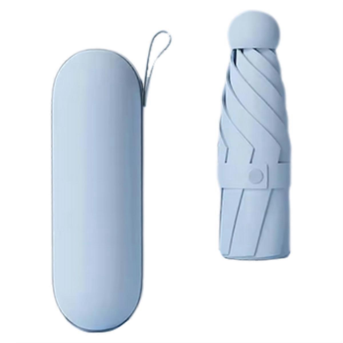 1pc Anti-Uv Mini Umbrella for Sunny and BLUE