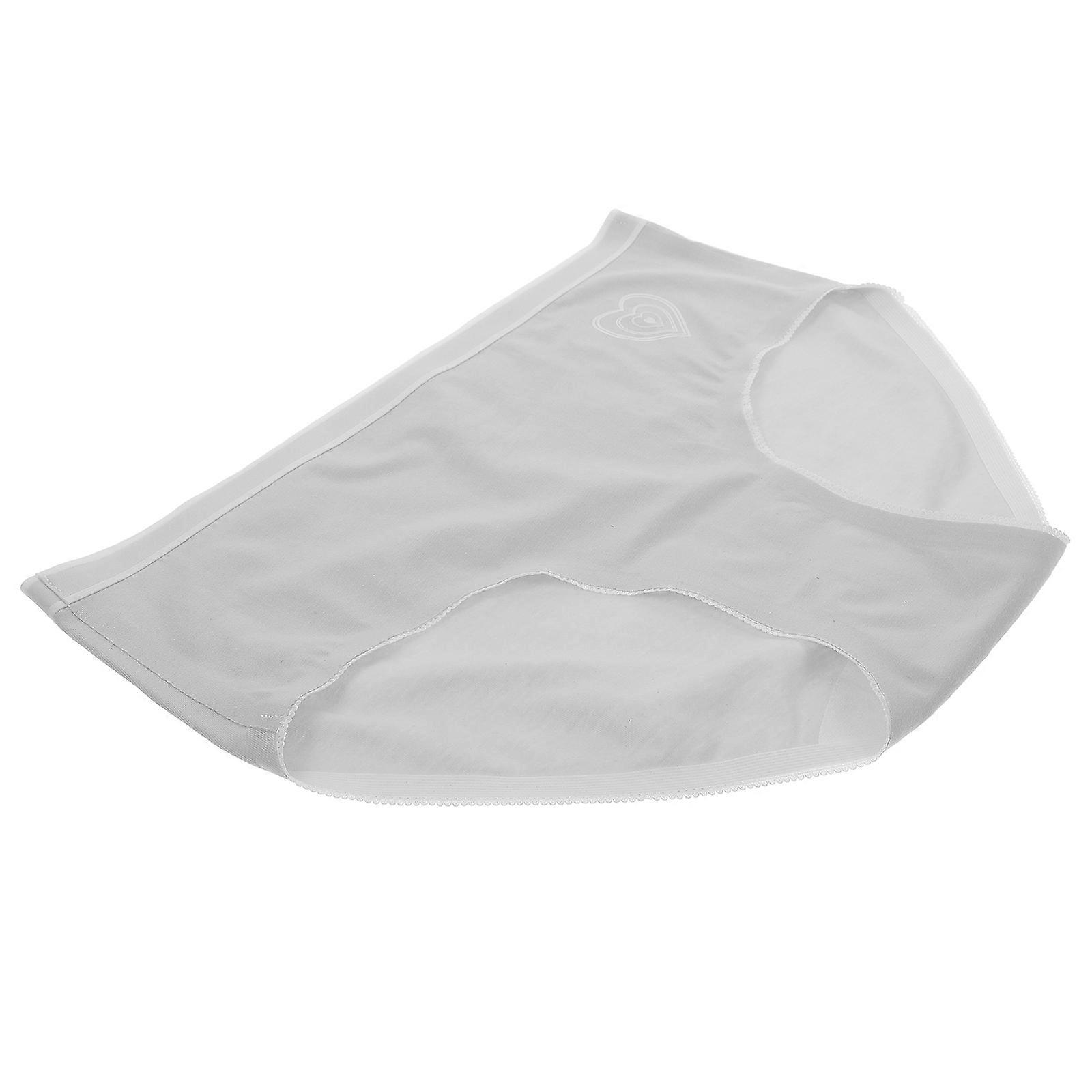 Women Period Briefs Made of Combed Cotton for Comfortable Use in Menstrual Days Light Grey