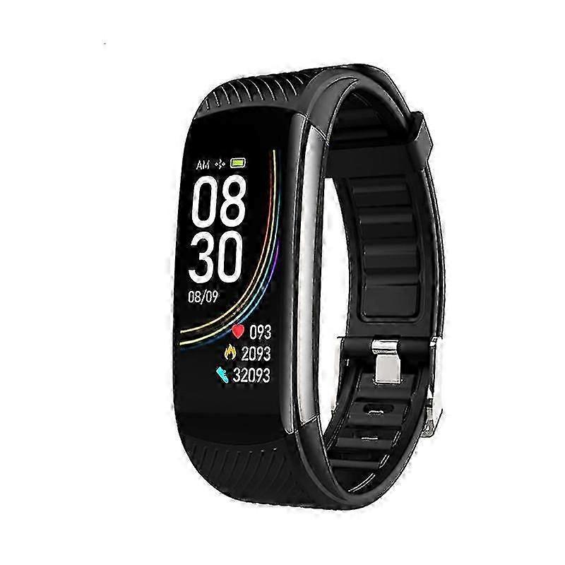 C6t Akıllı Bant Vücut Sıcaklığı Nabız Monitörü Fitness Takipçisi, Fitness Takipçisi, Nabız Kan Basıncı ile Akıllı Saat