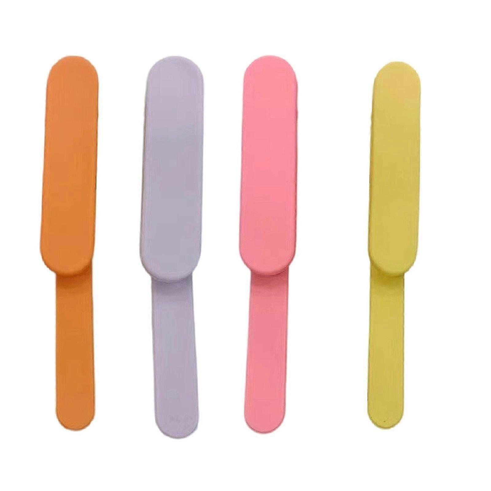 スマートブックマーク、4pcsシリコンブックマーク、シリコンブックホルダーアクセサリー、読書愛好家のための伸縮性のある柔軟なブックマーク