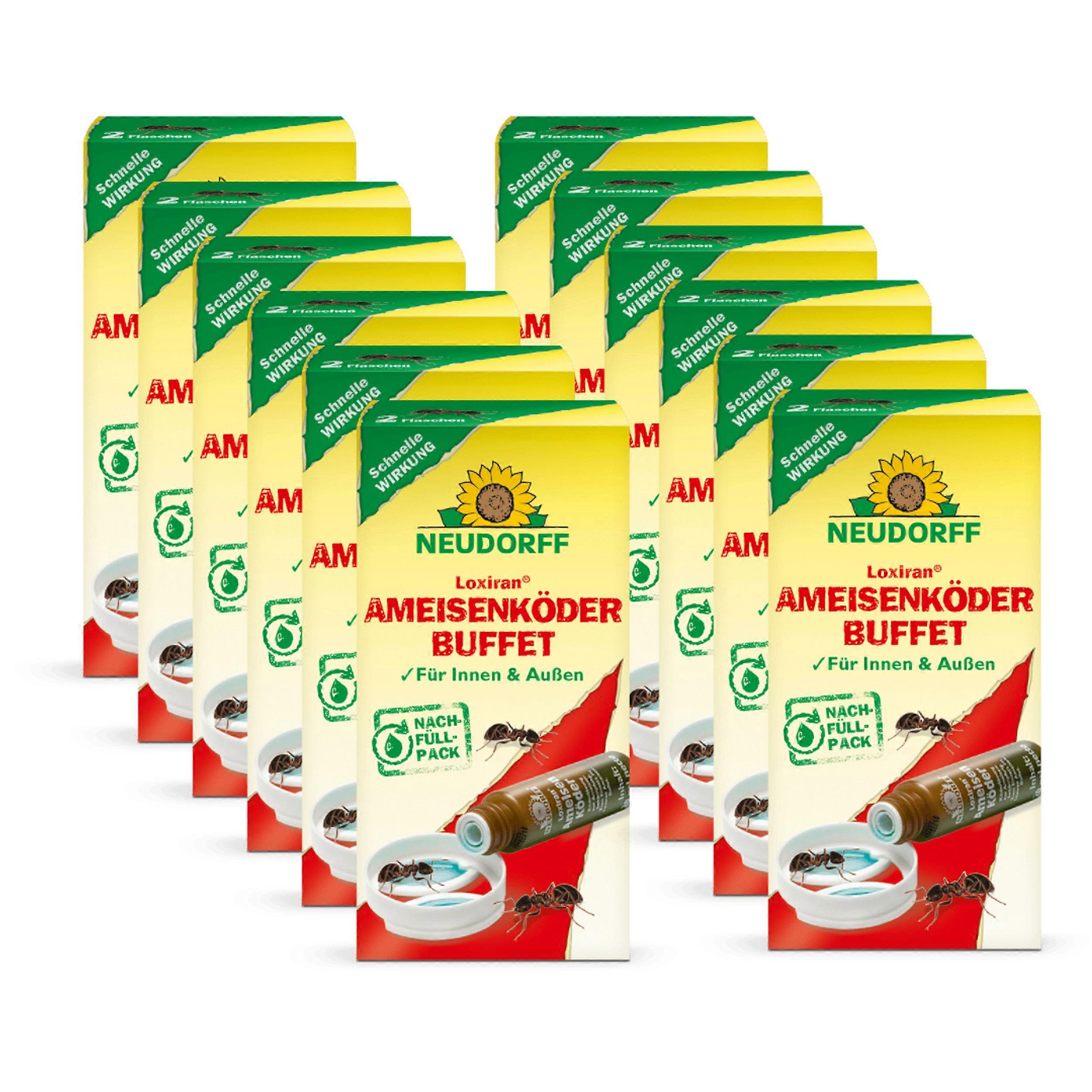 12 x NEUDORFF Loxiran® Ant Bait Buffet Refill Pack, 2 x 20 ml