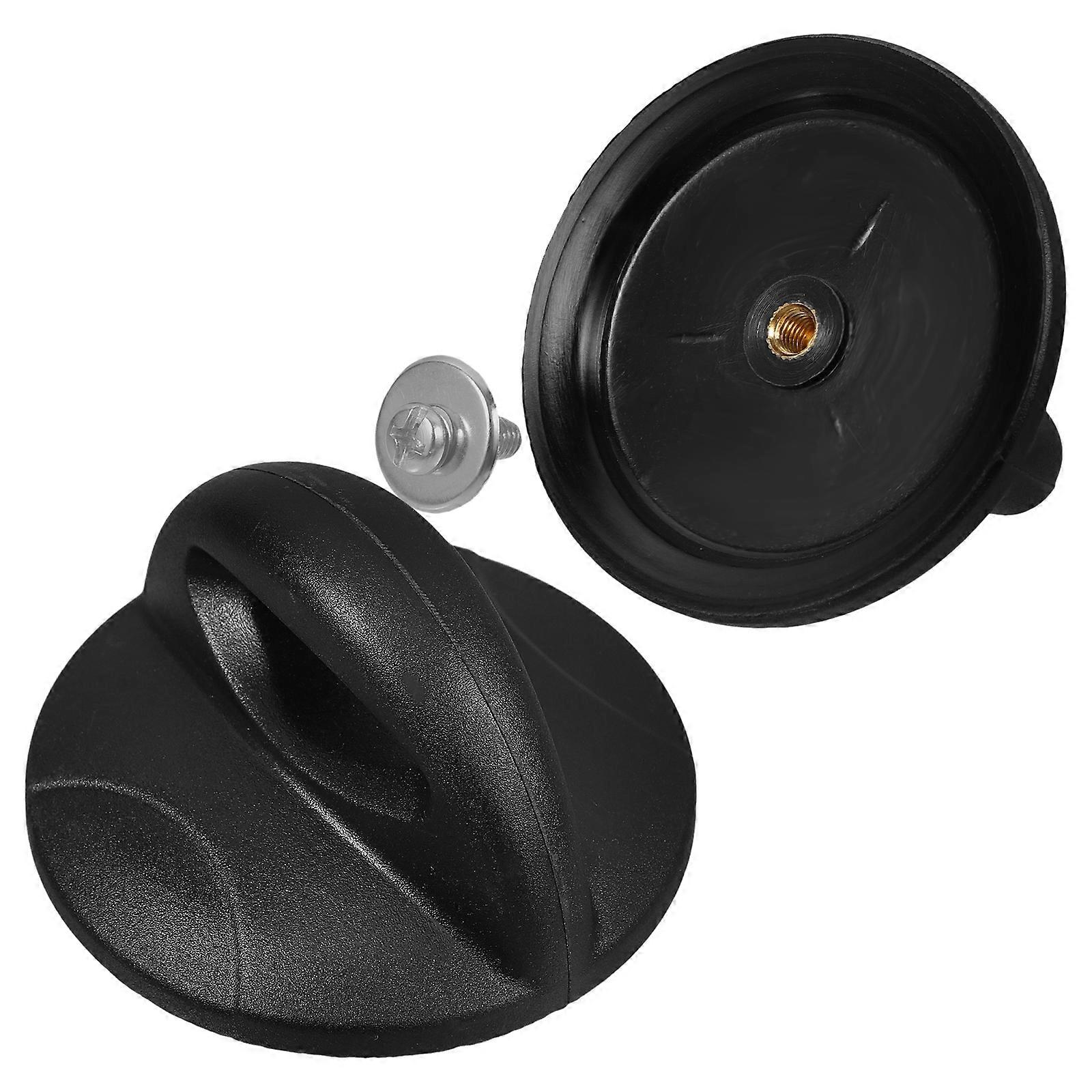 Universal Pot Handle Easy Opening And Closing Black Pot Lid Accessories 2.55X2.55X1.38in For Various Cookware