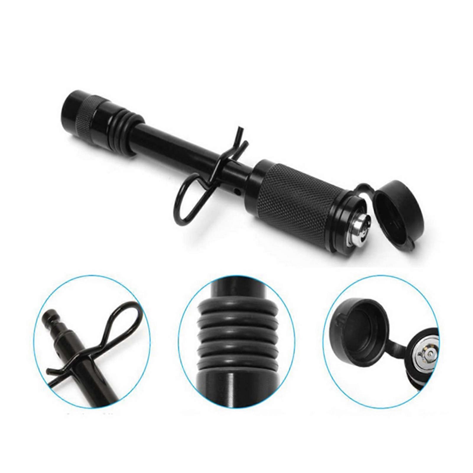 5/8'' Hitch Locking Pin with Keys Spring Clip 5 Rubber O-rings Set for Heavy-duty Trailer