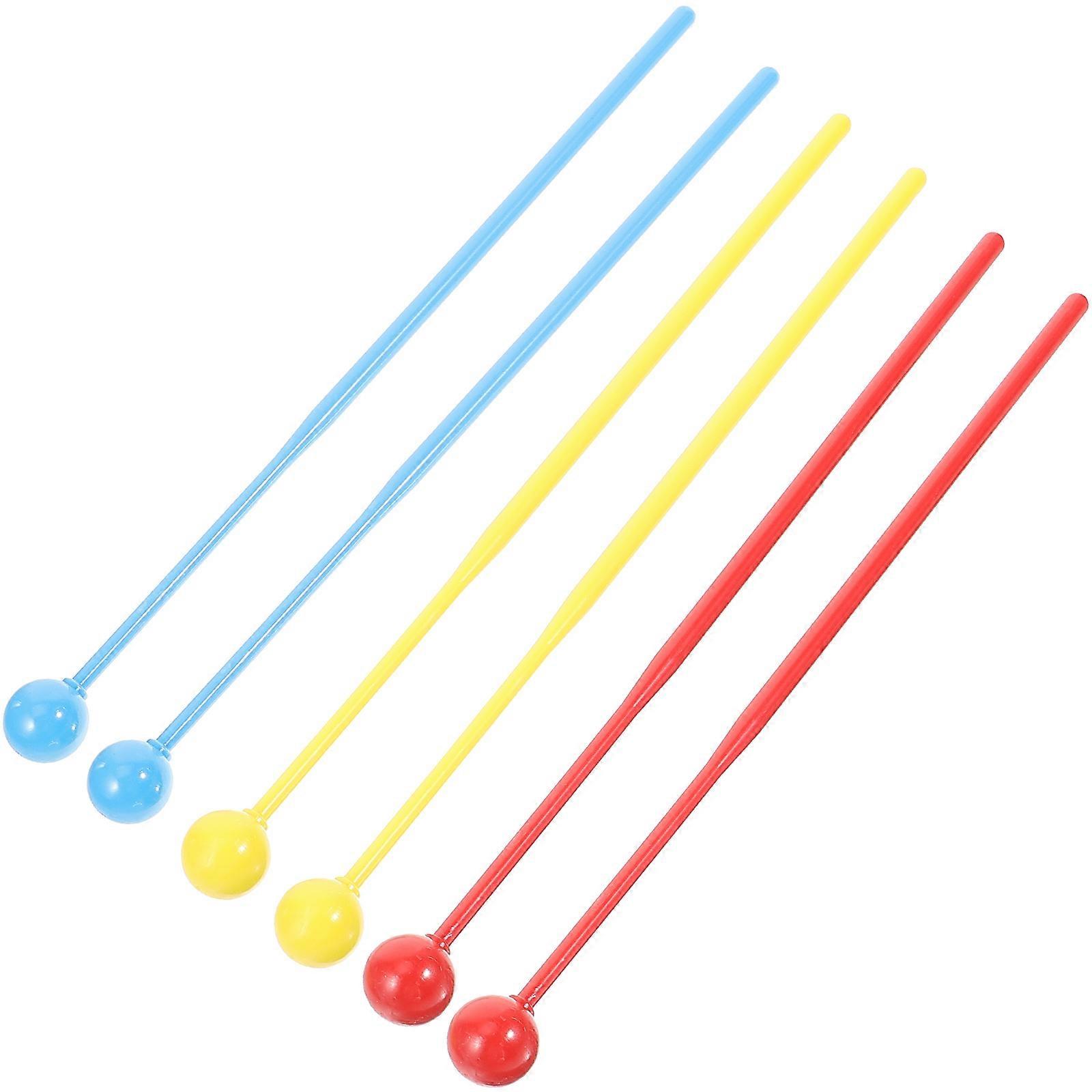Mallets Percussion Marimba Hammers Easy to Carry Beginner-Friendly Safe for Kids 3 Pairs
