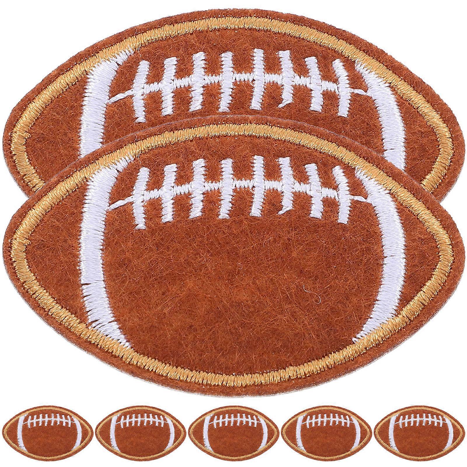 Hat Patches Iron On Embroidered Patches Sports Themed Hat Polyester 5.60X3.60X0.20Cm Appliques Embellishments 12Pcs