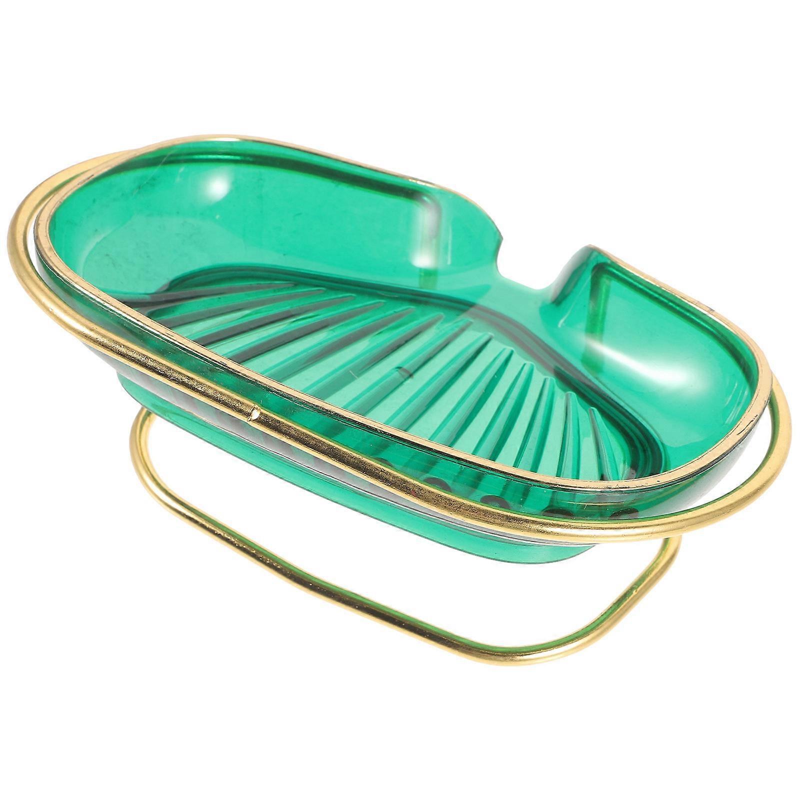 Transparent Soap Dish Special Shaped Holder Household Draining Tray