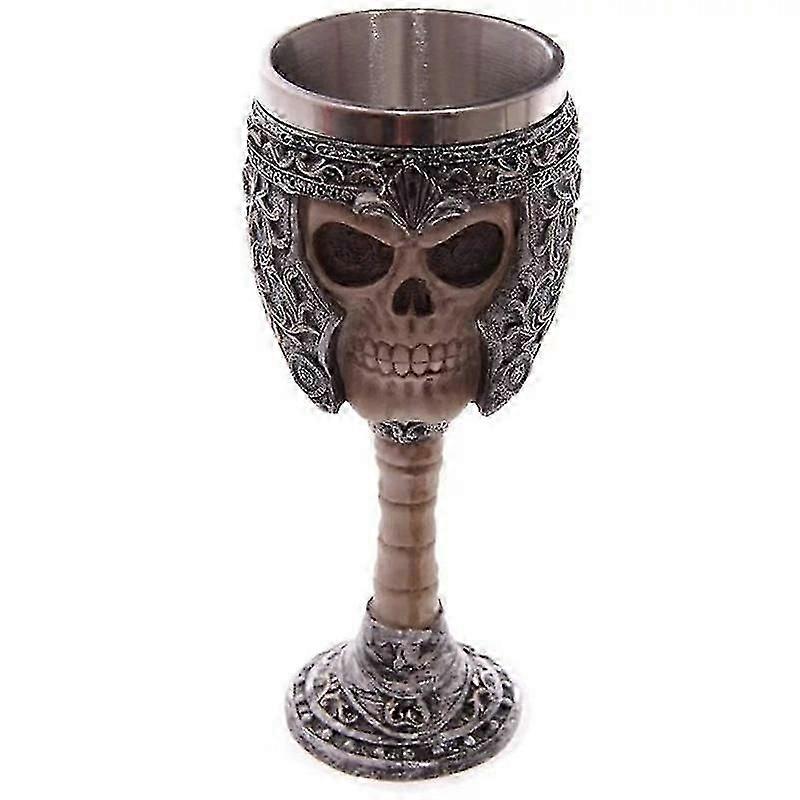 Rășină din oțel inoxidabil scheletul goblets craniu Oferind Goblet Goblet Gotic Înfricoșător Osuary decorare de Halloween