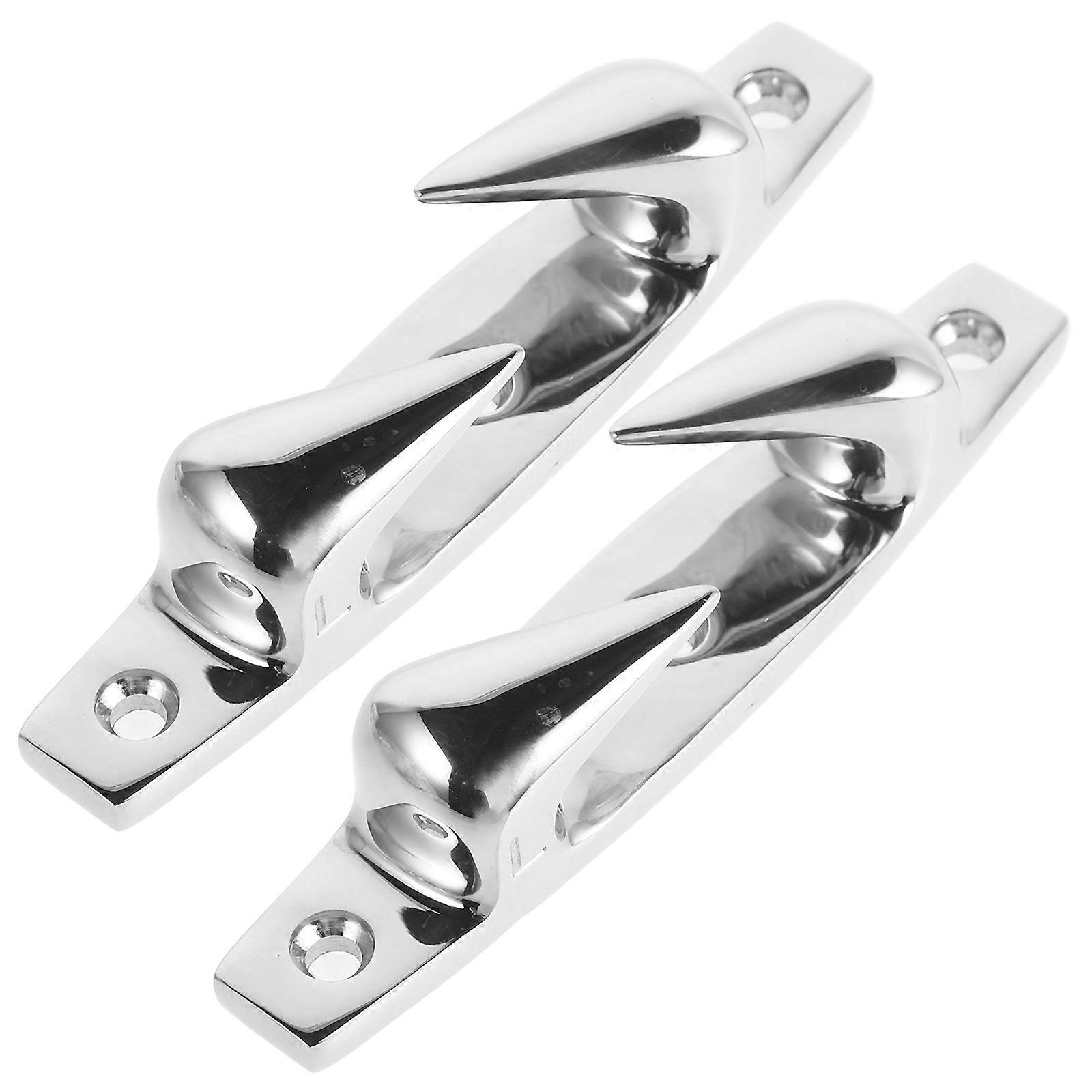 Boat Cleats 2pcs Durable, Rustproof Rope Cleats for Yacht, Kayak & Dock Use Corrosion Resistant for Mooring & Fastening Ropes