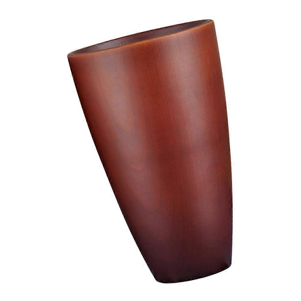 أكواب شاي كوب خشبي أكواب شاي صغيرة كوب شرب منزلي للبالغين 13.2 * 8 سم دائري 1 قطعة