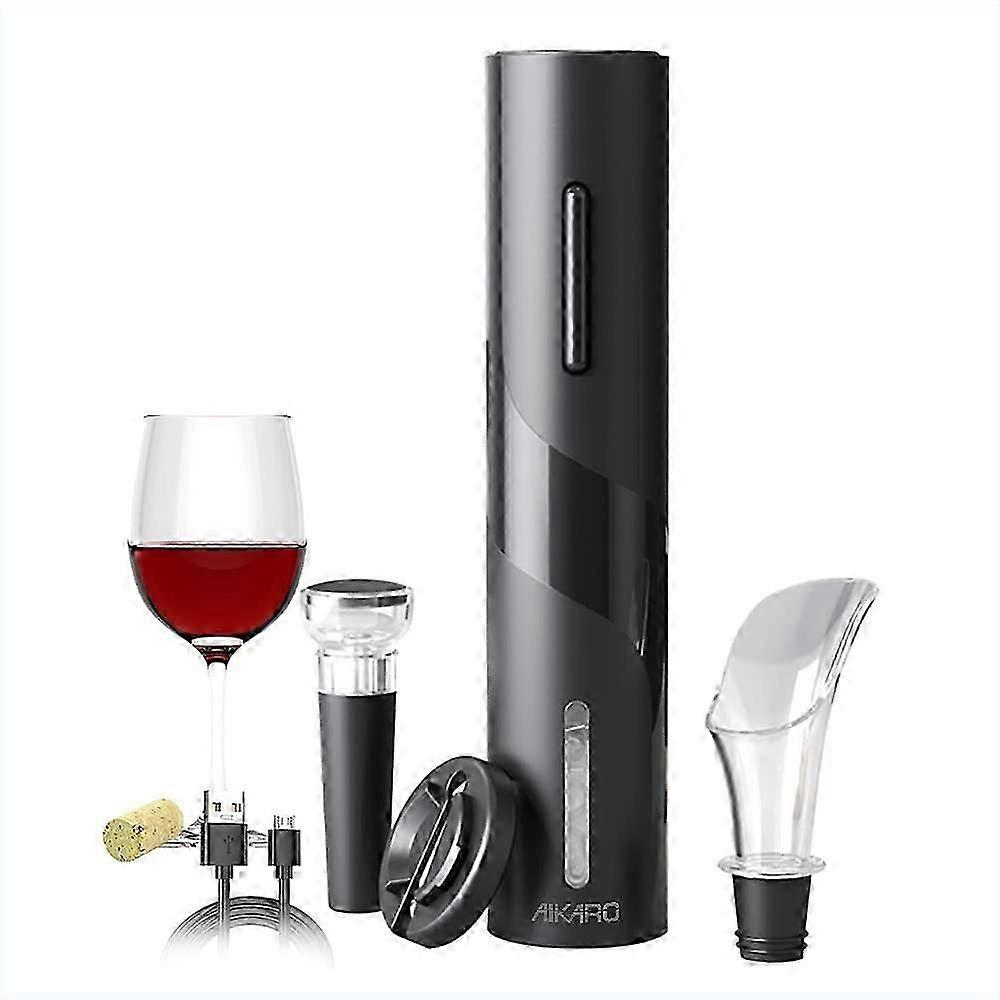 Electric Wine Bottle Opener Automatic Electronic Corkscrew, Rechargeable (Set)