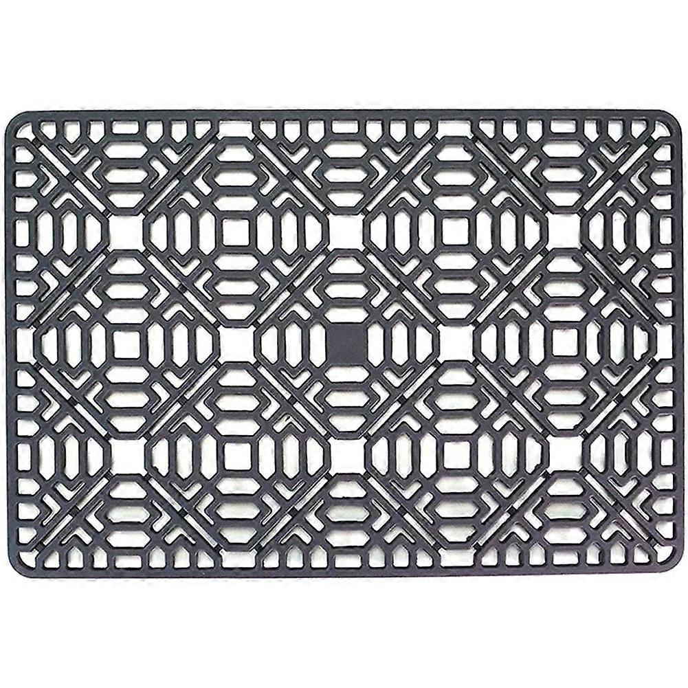 Sink Mat Kitchen Sink Protector for Bottom,Silicone Grey Non-
