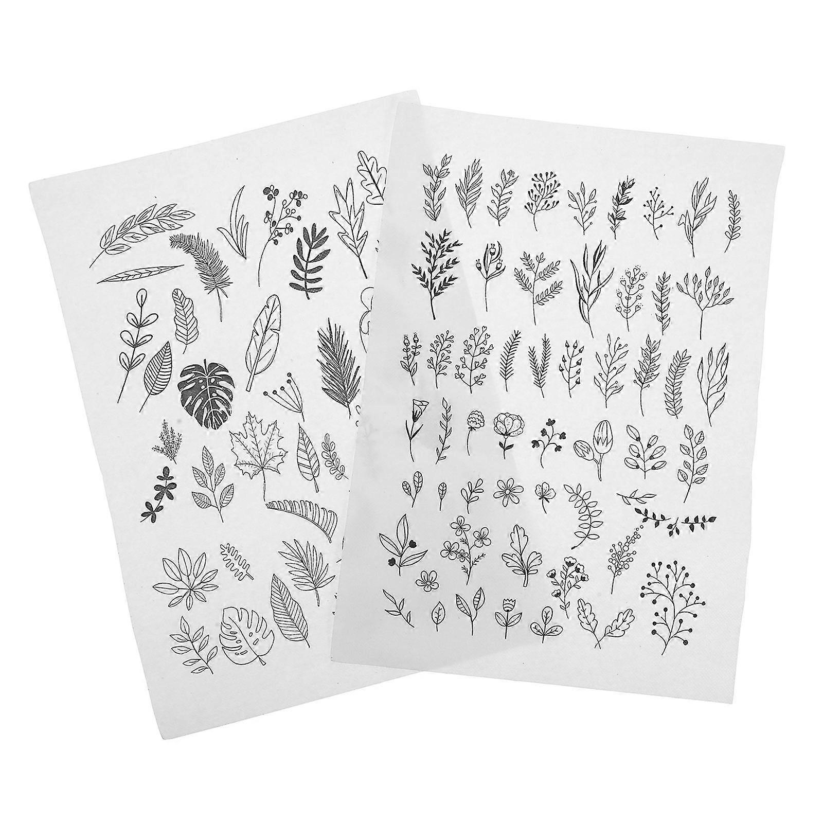 Stick And Stitch Embroidery Paper Stabilizers Stabilizing Handmade Artists White Color 30.00X21.00X0.01Cm 2 Sheets