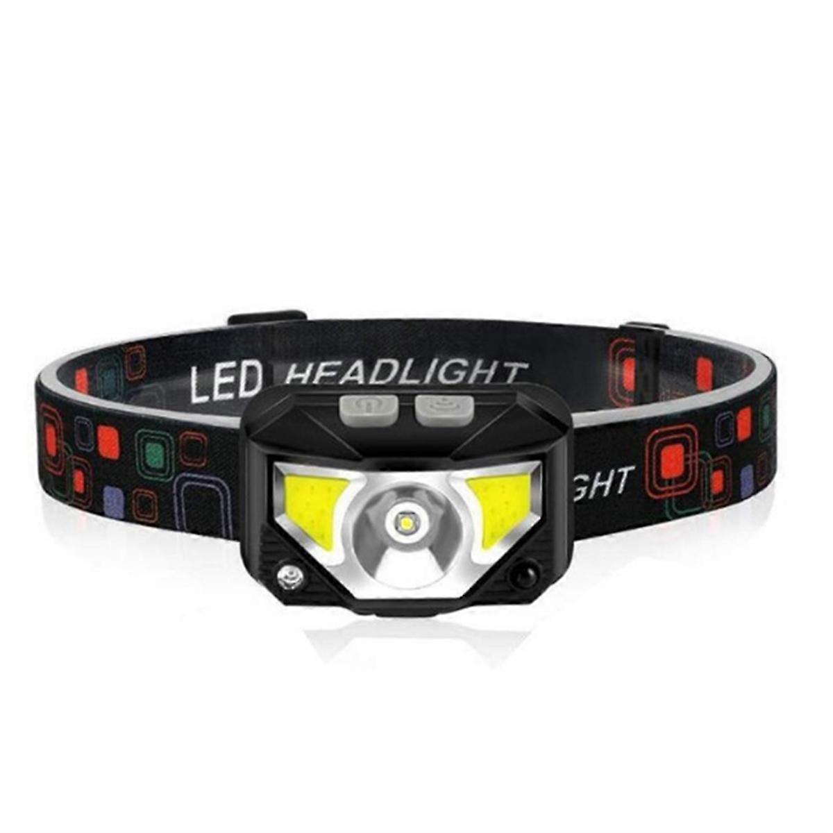 1200 Lumen Bright Headlamp Flashlight LED Rechargeable Headlight Red Light Waterproof Motion Sensor