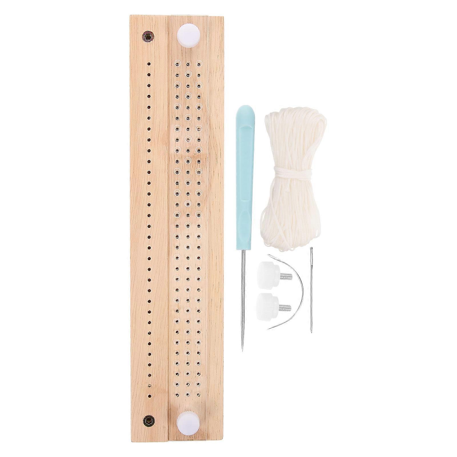 Book Binding Kit with Handheld Punch and Stitching Tool for DIY Use Beige Adjustable Spacing