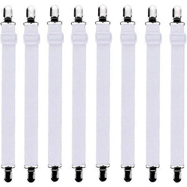 8 pcs (65 x 2.5 cm) Adjustable fitted sheet Sheet stretcher, advertisement