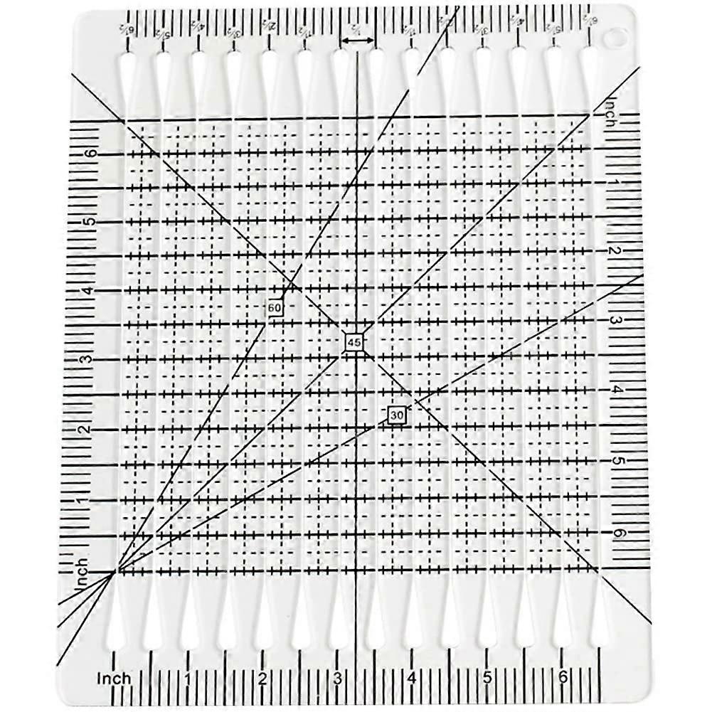 1 Piece Quilting Cutting Ruler 5-in-1 Multi-Shape Quilting Template For Fabric Cutting Charming Shape