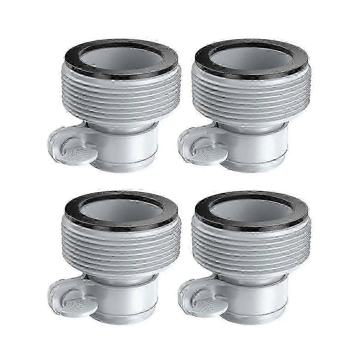 محول محول خرطوم حمام السباحة من 4 عبوات - 1.25 بوصة إلى 1.5 بوصة من النوع B تركيبات مشبك لتوصيل معدات حمام السباحة