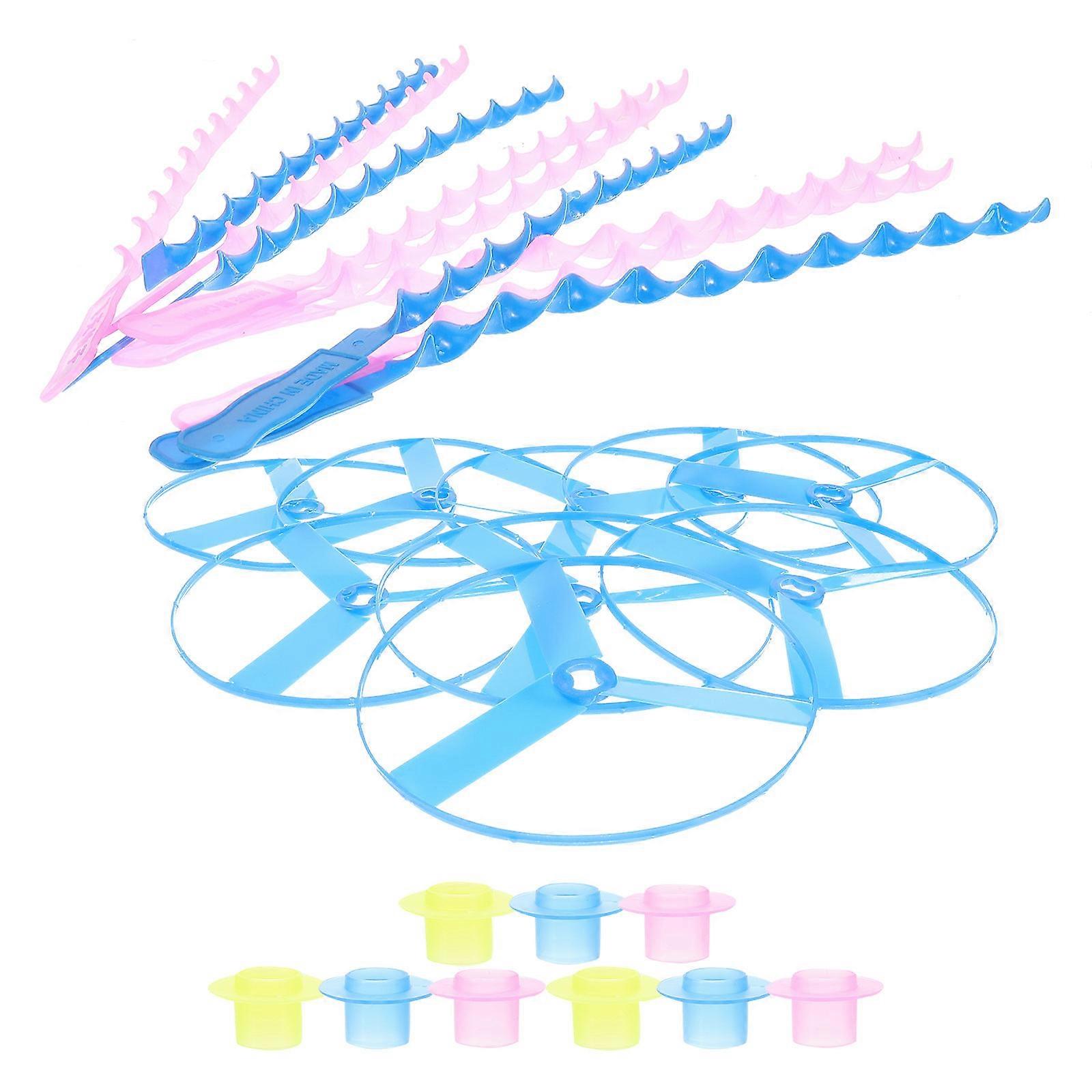 Flying Disc Toys for Kids Playing Made of Plastic Assorted Color Smooth Surface 10pcs