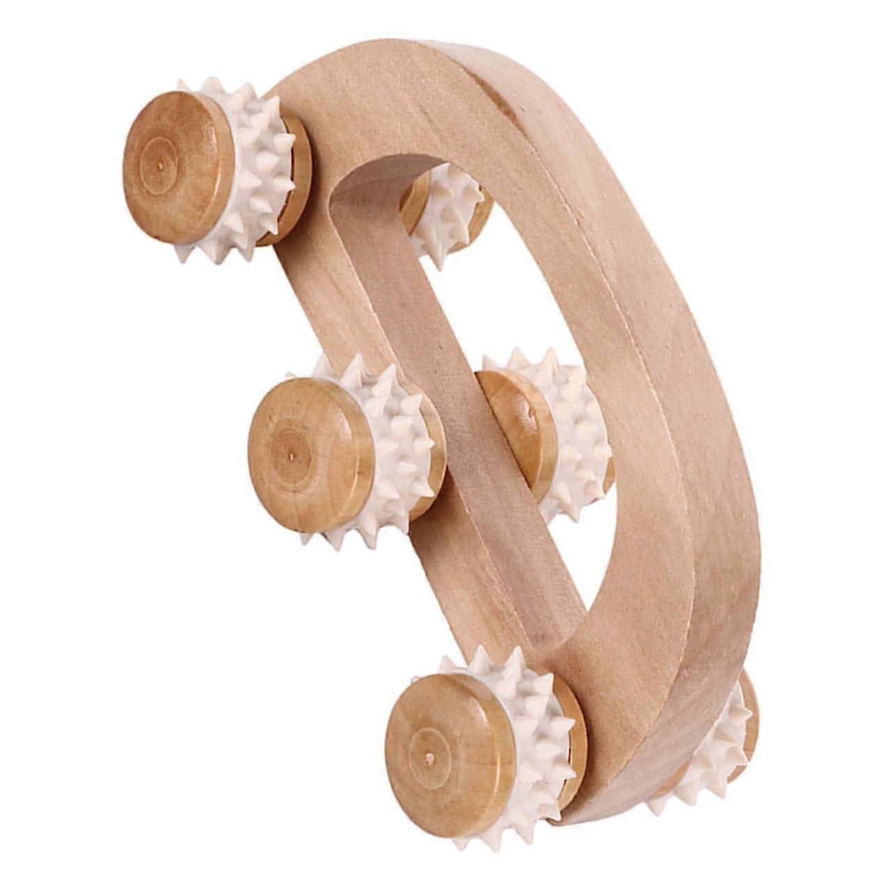 Handheld Wooden Massager Manual Muscle Massager for Legs and Face Efficient Massage Roller for Relaxing Massage Quality Wood