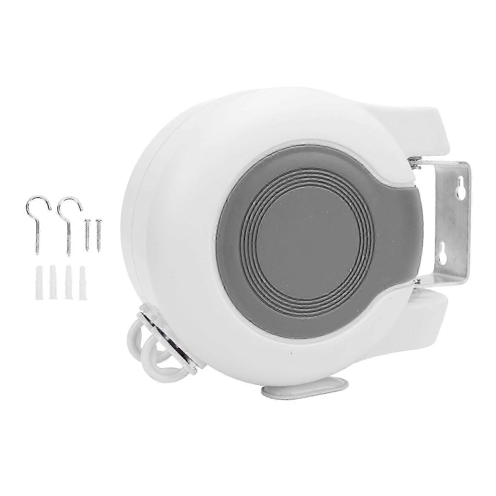 Corde à linge rétractable robuste pour une utilisation intérieure et extérieure Séchage du linge à deux cordes peu encombrant