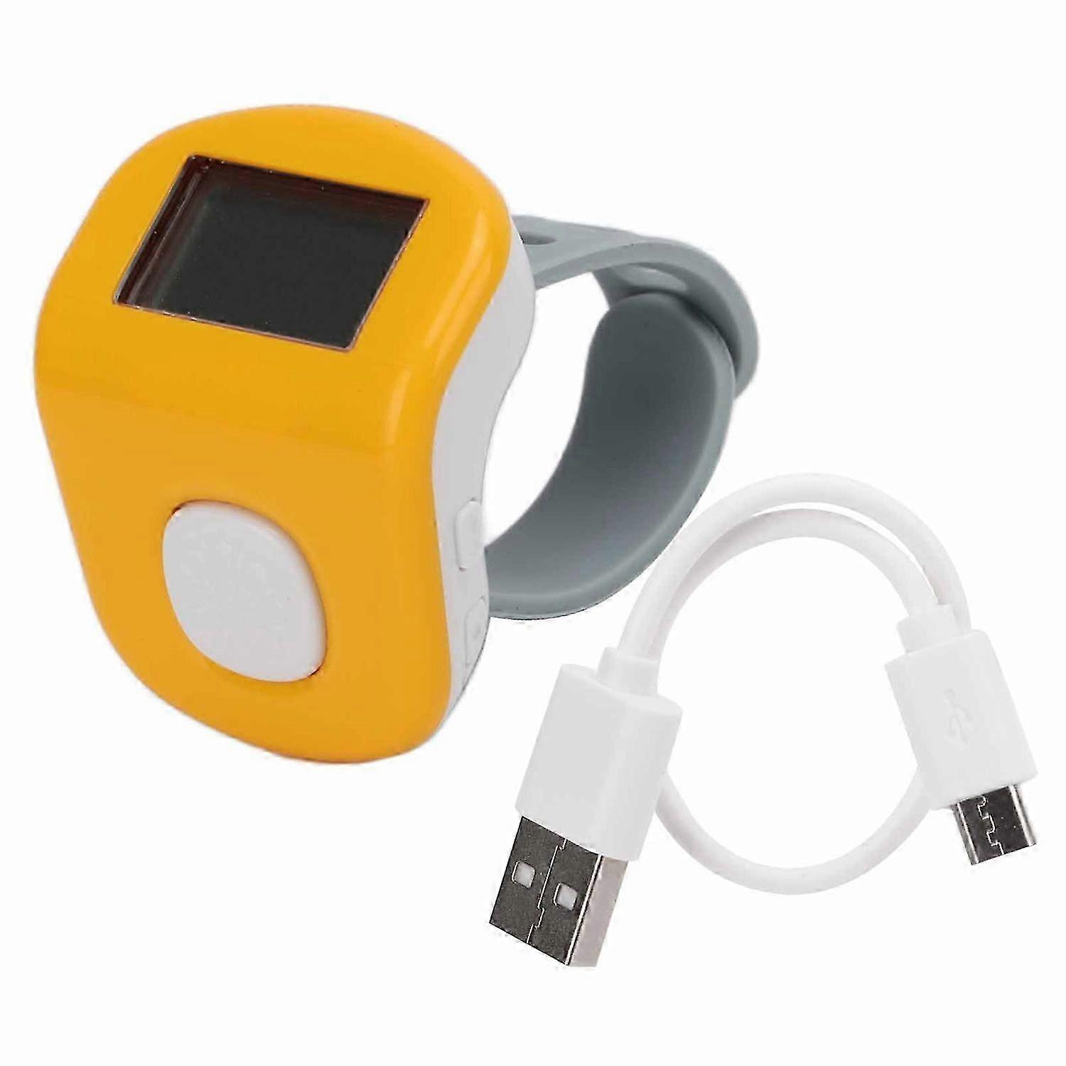 Buddha Machine Mini Portable Ring Type Yellow Buddhist Scripture Music Player