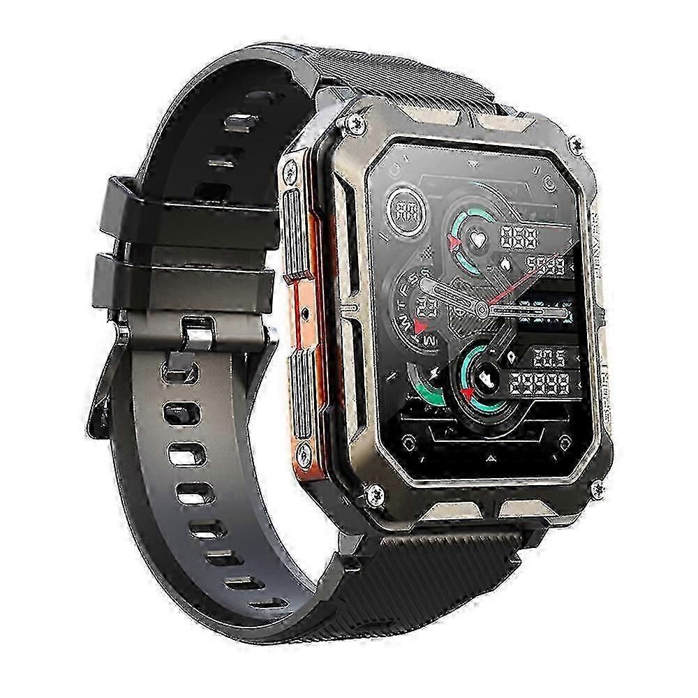 Erkekler için Askeri Akıllı Saat (cevaplama / arama yapma) Sağlam Taktik Fitness Tracker