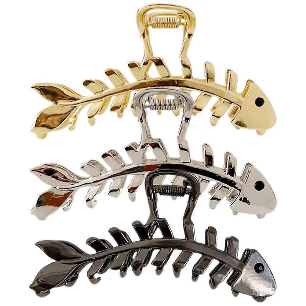 Hair Pins for Women Claw Clips Styling and Decorating 3Pcs Alloy