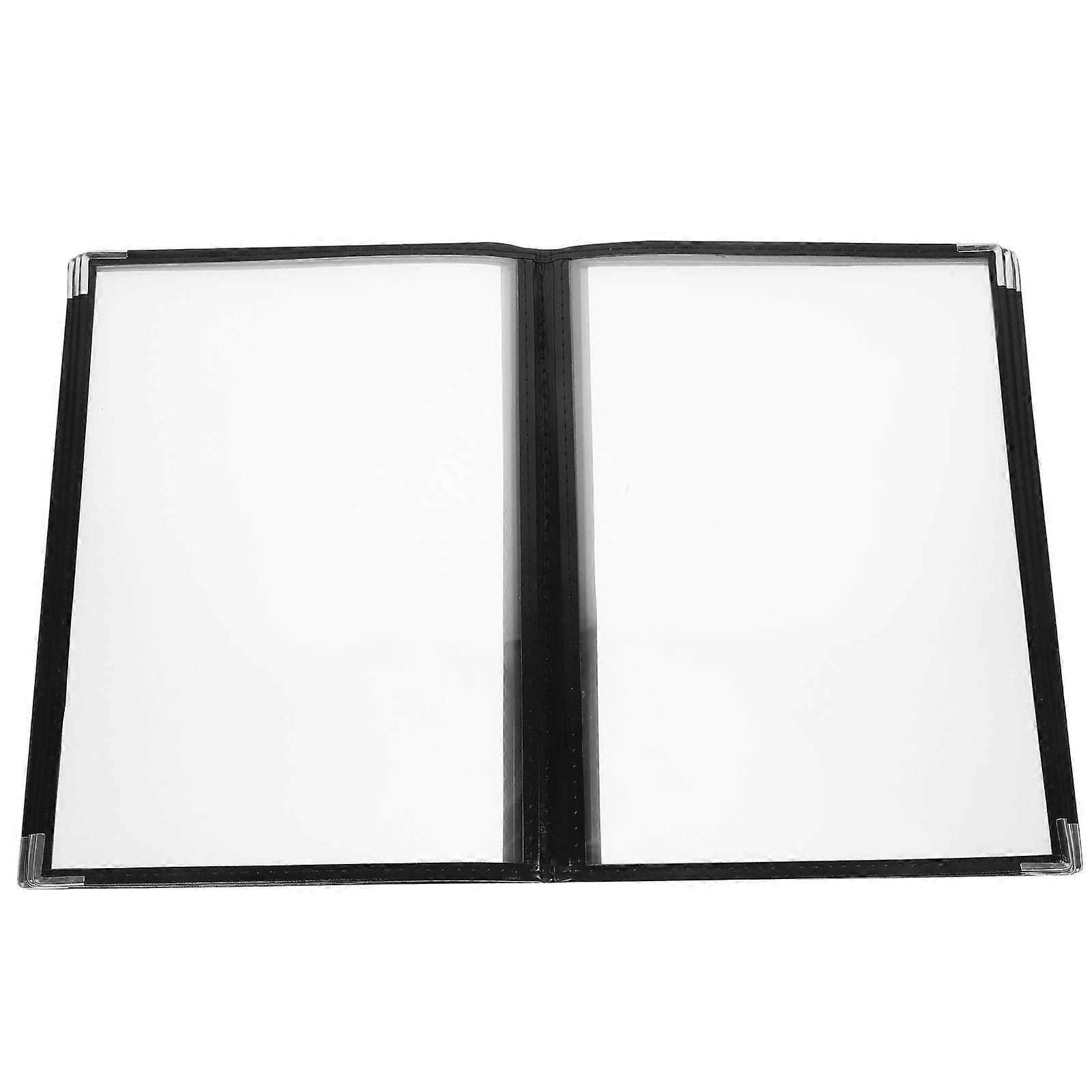 Hotel Menu Cover Holder Rectangular Shape Displays Beverage Lists Business Owners 1 Set