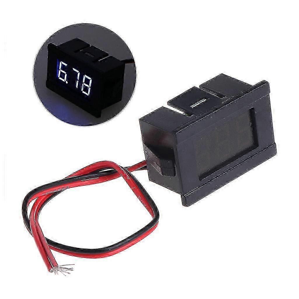 AURA 0.36 Inch 2 Wire Mini Digital Voltmeter Dc 4.5v-30v Easy To Install Stable