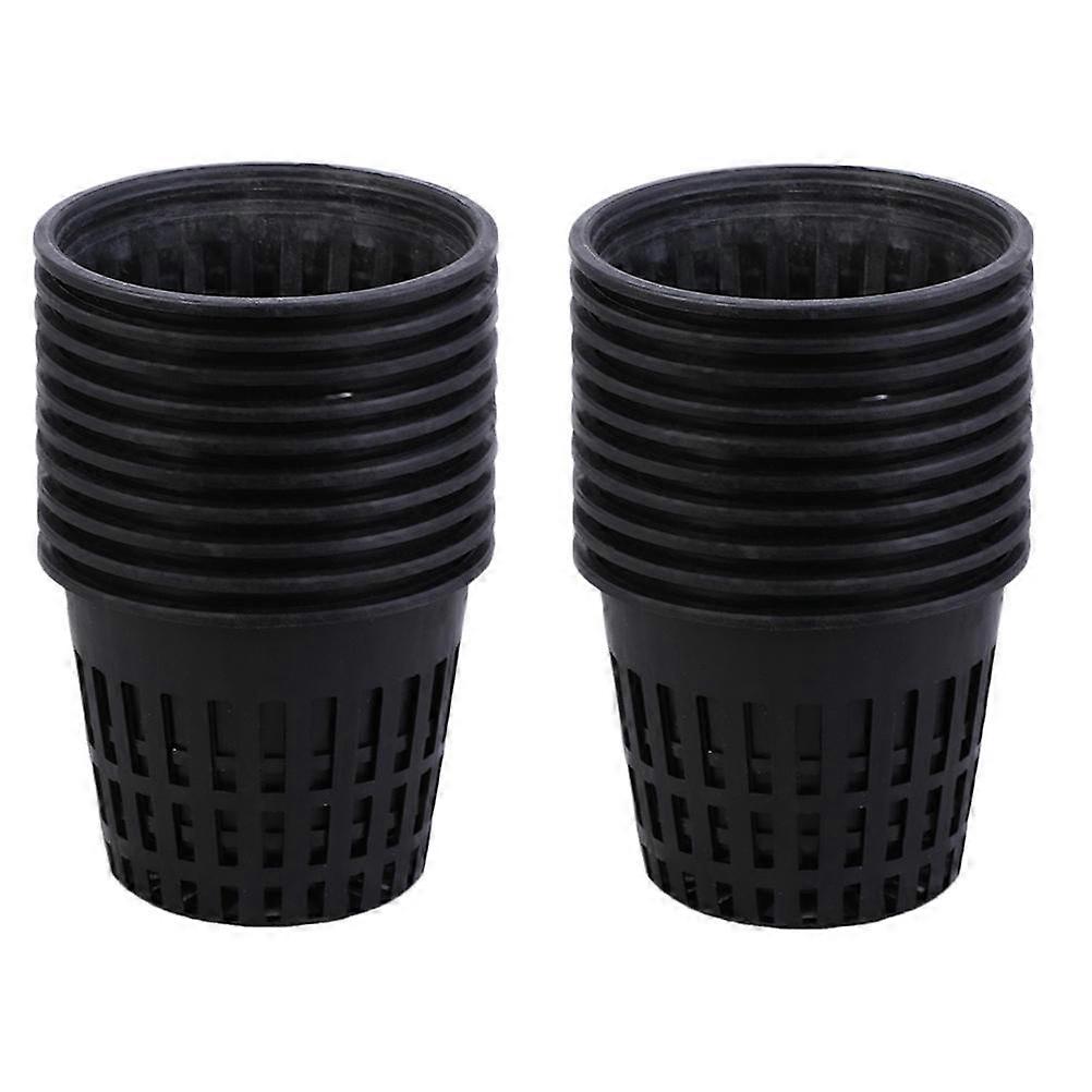 20pcs Hydroponic Net Cups for Indoor & Outdoor Gardening – Lightweight Plastic Grow Containers for Soilless Planting, Flower Nurseries & Home Use