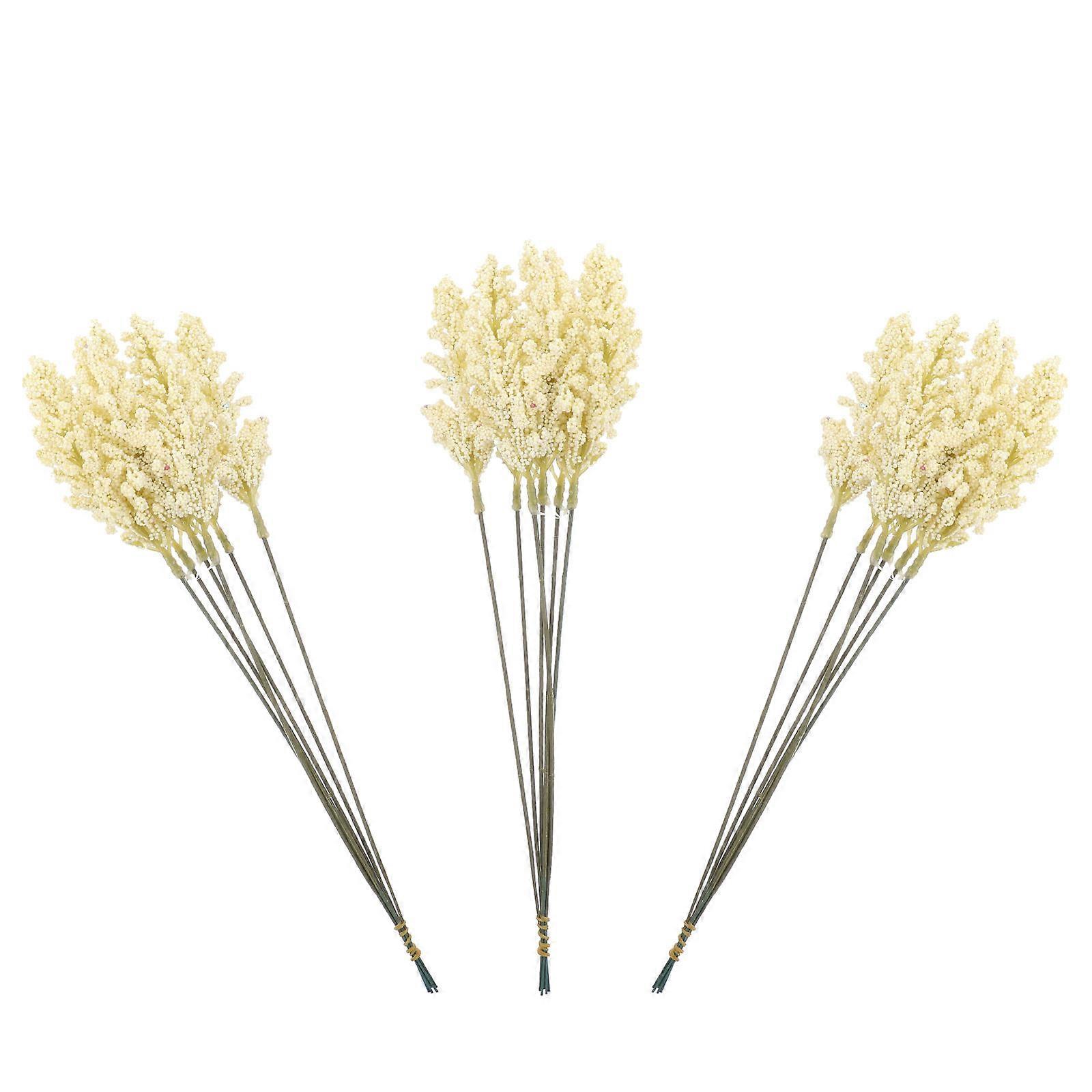 18PCS Decorative Wheat Ear Arrangement – Realistic Autumn Home Decor for Tabletop, Living Room & Office