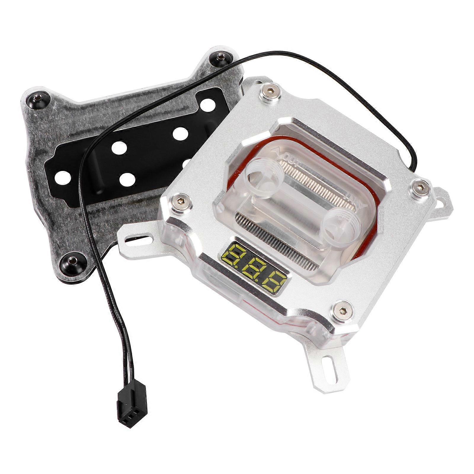 Water Cooling Block Cpu Copper Material Synchronization Professional Gamers 7.6x7.6x2.2CM 1Pcs