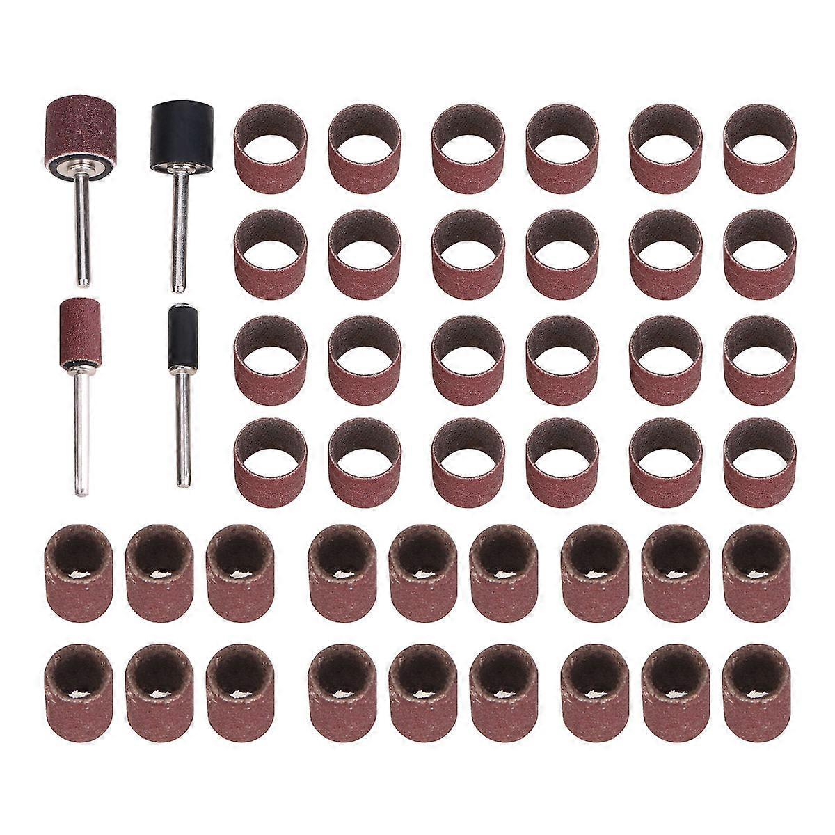The **64pcs Pet Manicure Sandpaper Rings with Rods** is a grooming tool kit designed specifically for trimming and smoothing the nails of small pets,