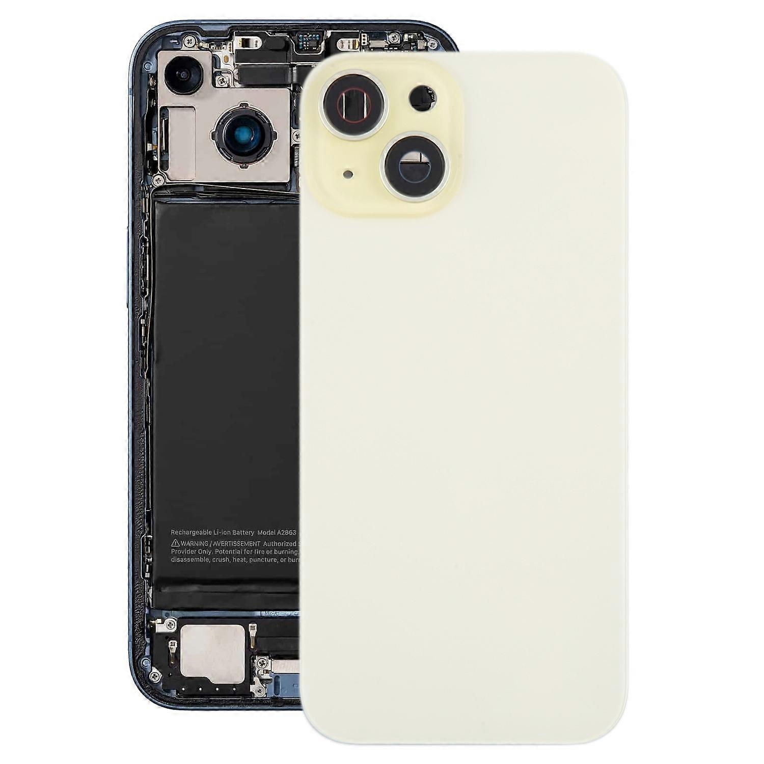 For iPhone 15 Back Cover with Camera Lens Cover+Magnet