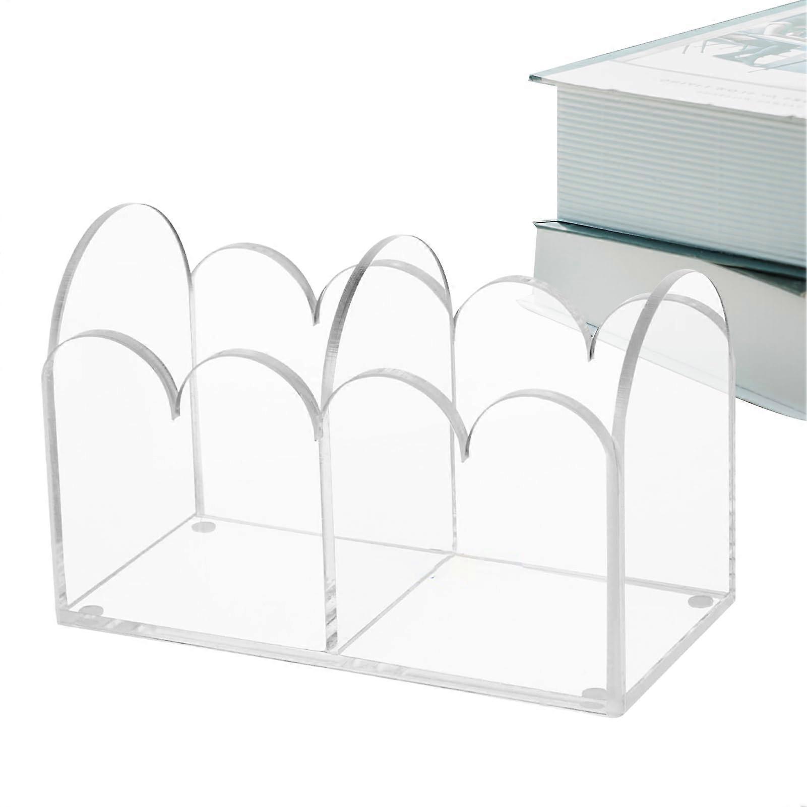 Acrylic Business Card Holder, Acrylic Card Box, Large Lid Storage Box, Display Case For Events, Two-Box 12 x 7.5 x 6.3 cm