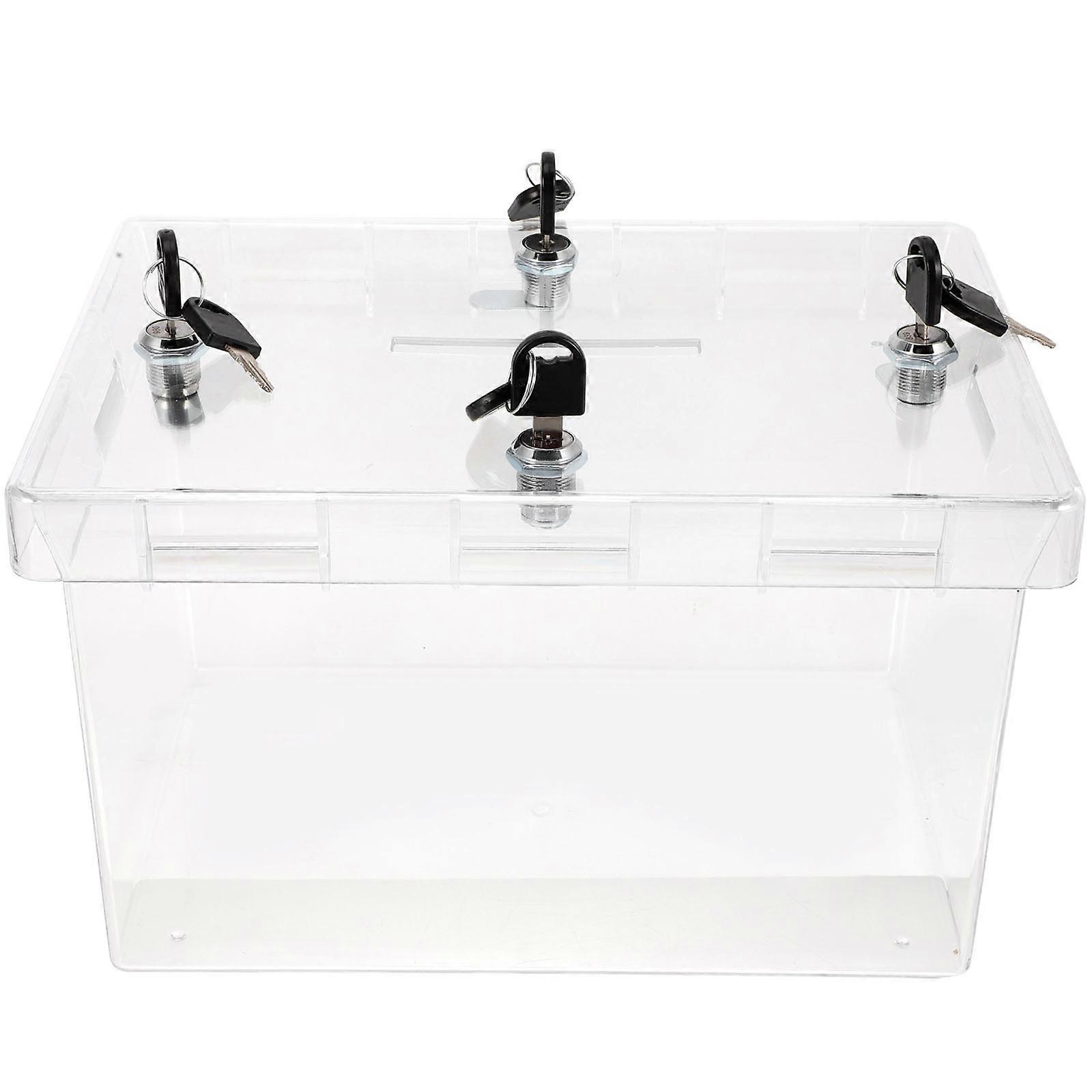 Acrylic Wedding Card Box with Lock   Secure Storage for Greeting Cards, Keepsakes, and Messages at Weddings, Birthdays, and Special Events