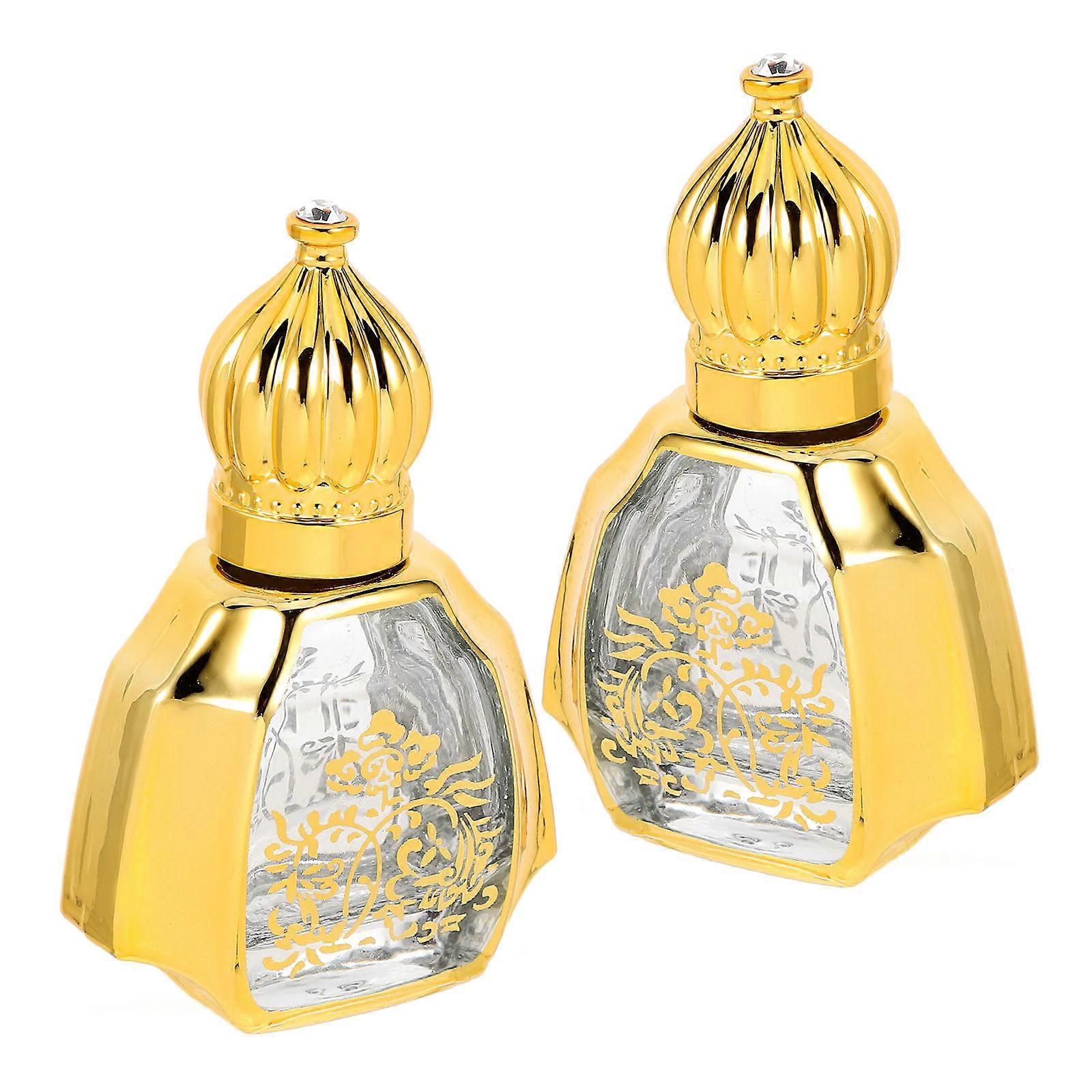 Portable Refillable Roller Ball Perfume Bottles Glass Travel Bottles for Essential Oils & Fragrance, Elegant Design for On the Go Use