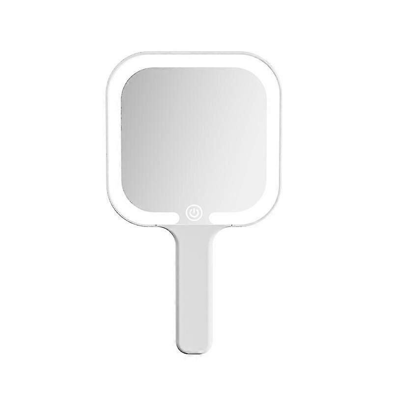 Led Handheld Mirror, 23cm Makeup Mirror, Wide Viewing Angle, Lightweight & Durable