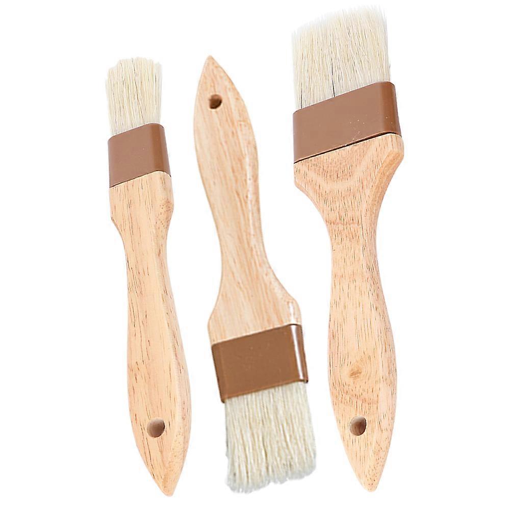 3 قطع فرشاة زيت متينة مجموعة فرشاة دهنية ومعجنات مريحة للشواء والخبز والطبخ أدوات المطبخ المقاومة للحرارة