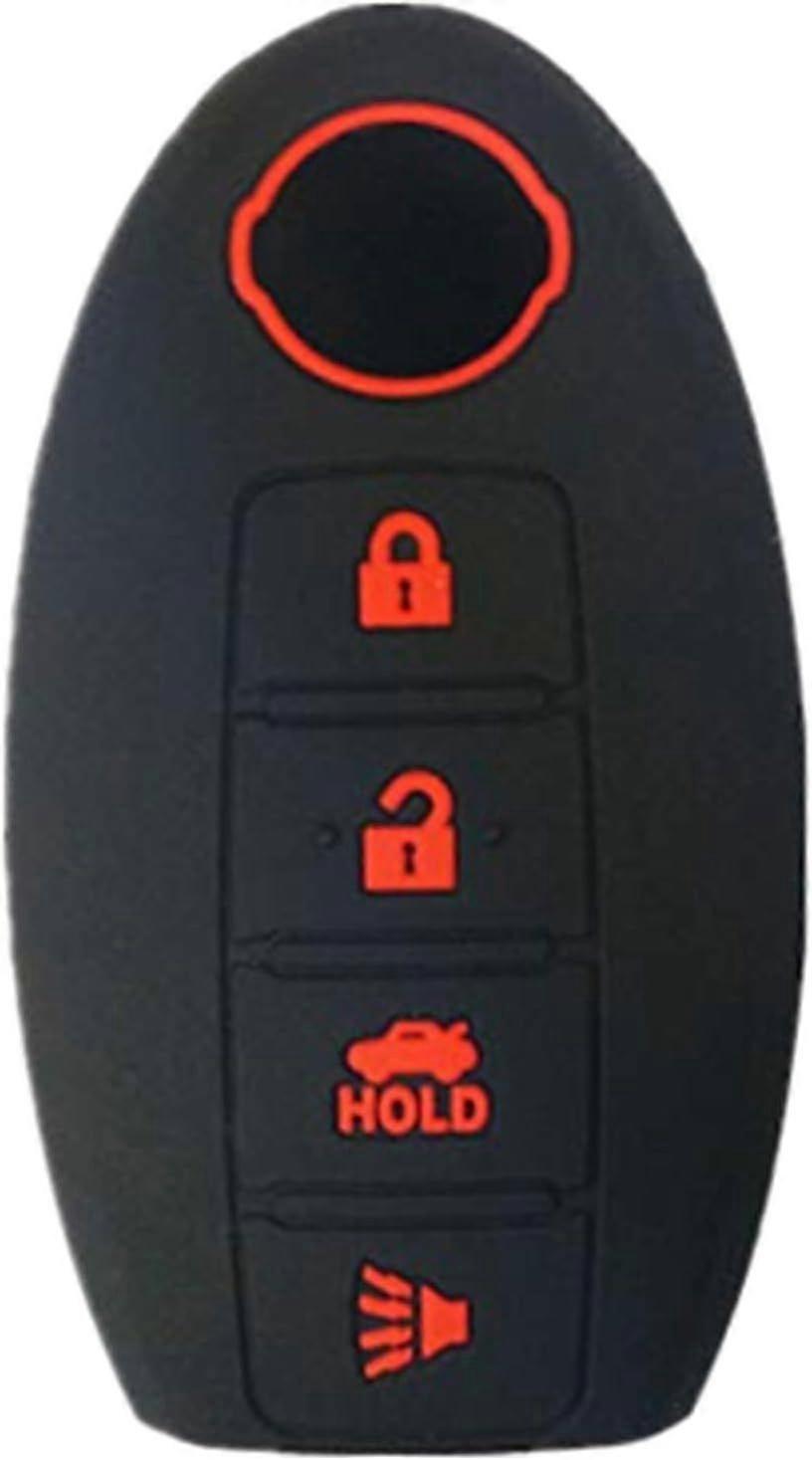 KAWIHEN Silicone 4-button Keyless Entry Smart Remote Key Cover for 350Z 370Z
