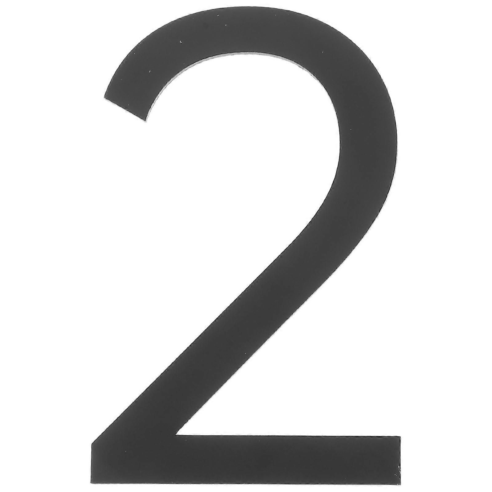 3D Self Adhesive Door Address Number Stickers for Home Office Apartment Garden Mailbox 2pcs