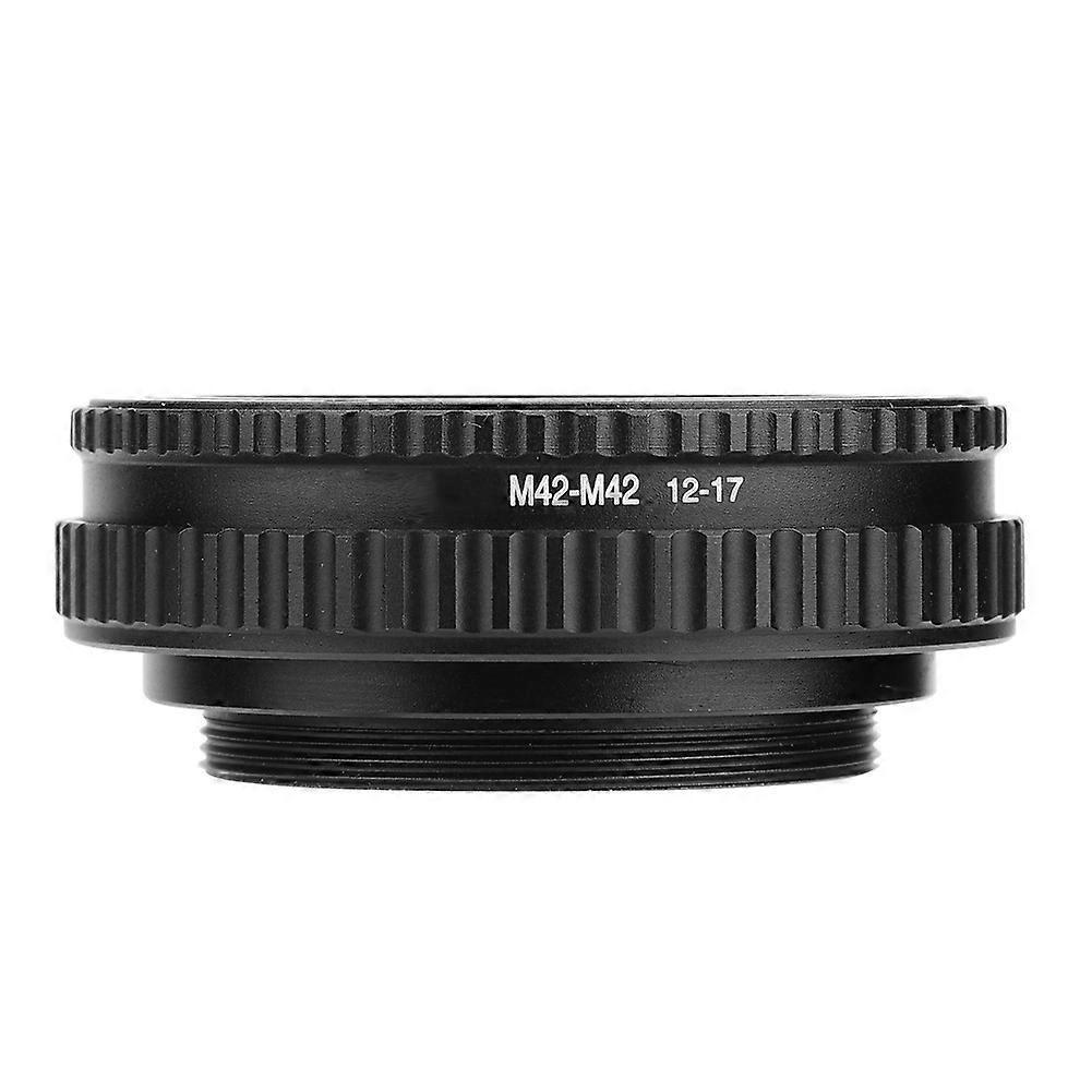 M42 to M42 Adjustable Focusing Helicoid Lens Adapter Macro Tube Accessory (12-17mm)