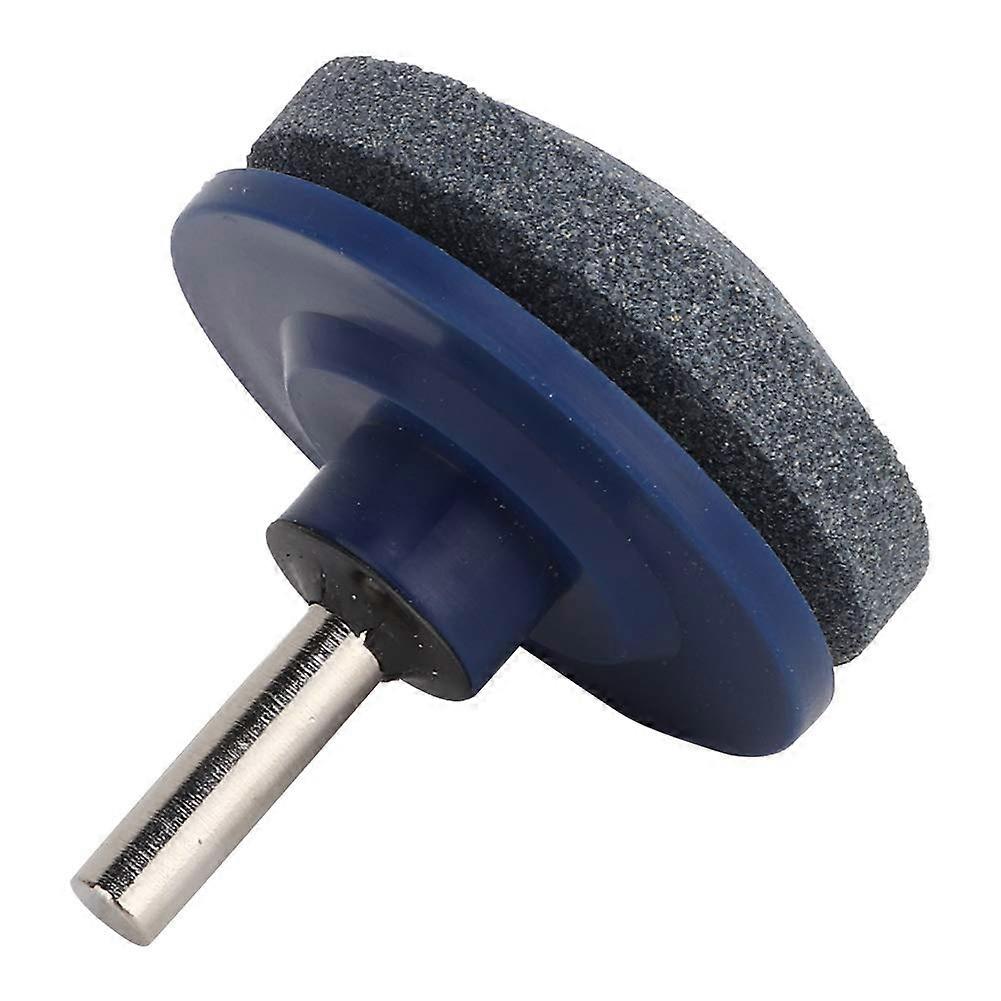 Lawn mower sharpener, grinding wheel drill bit, efficient tool for sharpening mower blades.